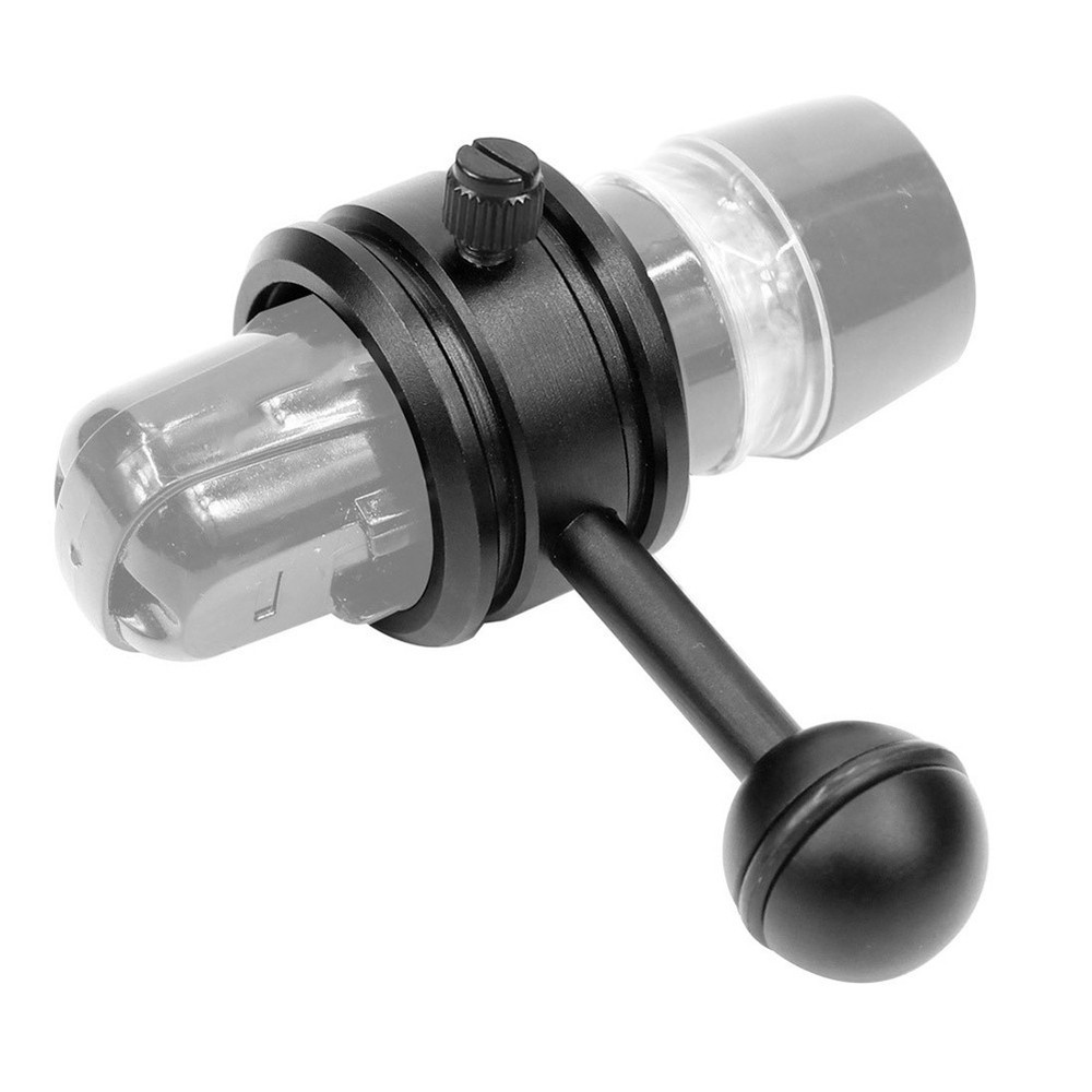 Robust Diving Light Bracket 1 Inch Ball Joint Adapter for Flashlight Stability