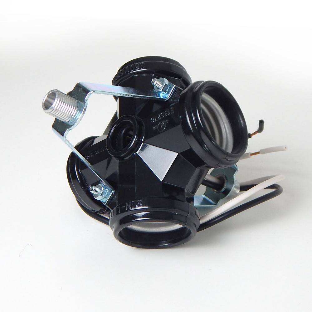 4-Light Phenolic Standard/Medium Base Cluster Socket Assembly