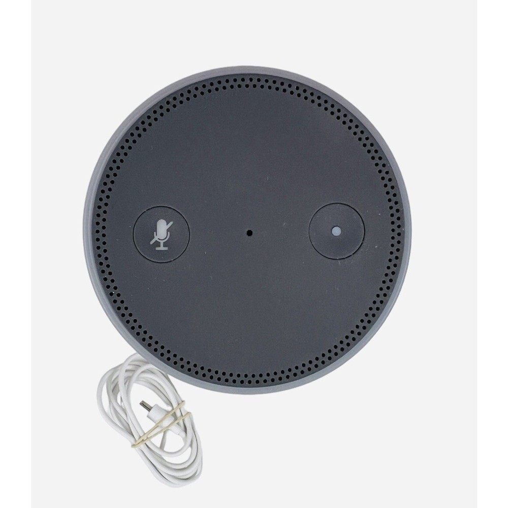 Amazon Echo Smart Assistant White 1st Gen Power Cord Powers On