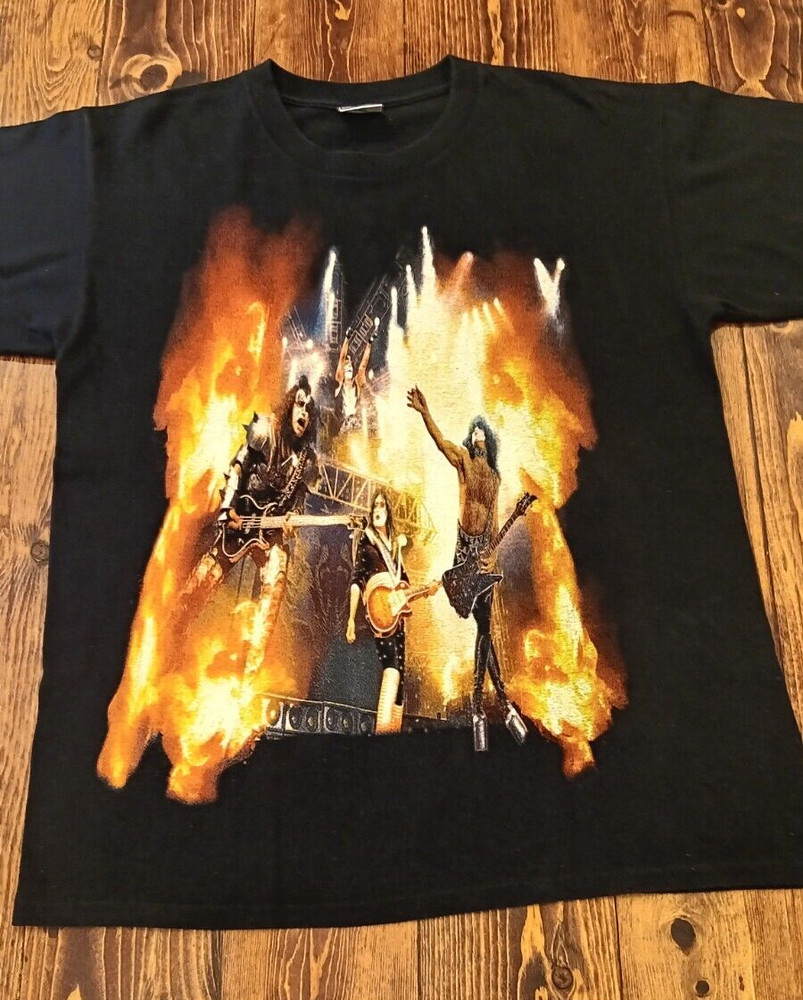 Vintage KISS Farewell Tour 2000 Concert T-Shirt - KISS Rocks Houston - Size L