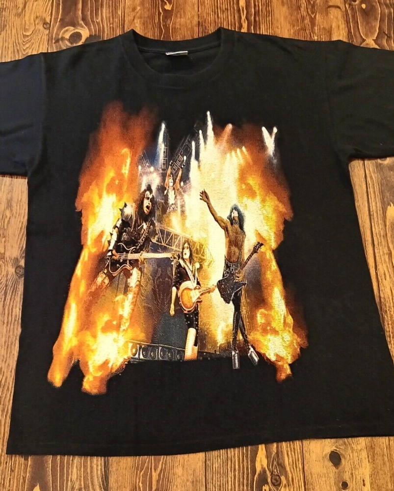 Vintage KISS Farewell Tour 2000 Concert T-Shirt - KISS Rocks Houston - Size L