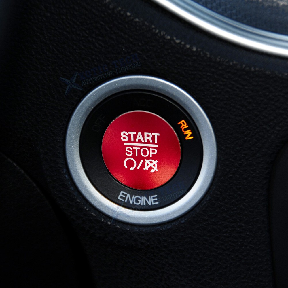RED Ignition Engine Start Stop Push Button Cover For Dodge Charger Durango Ram