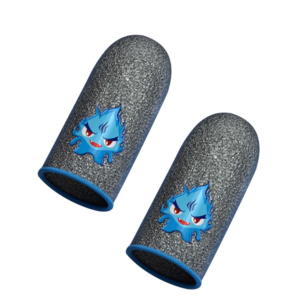 2Pcs Screen Gaming Finger Sleeve Game Controller Sweatproof Finger Cots For PUBG
