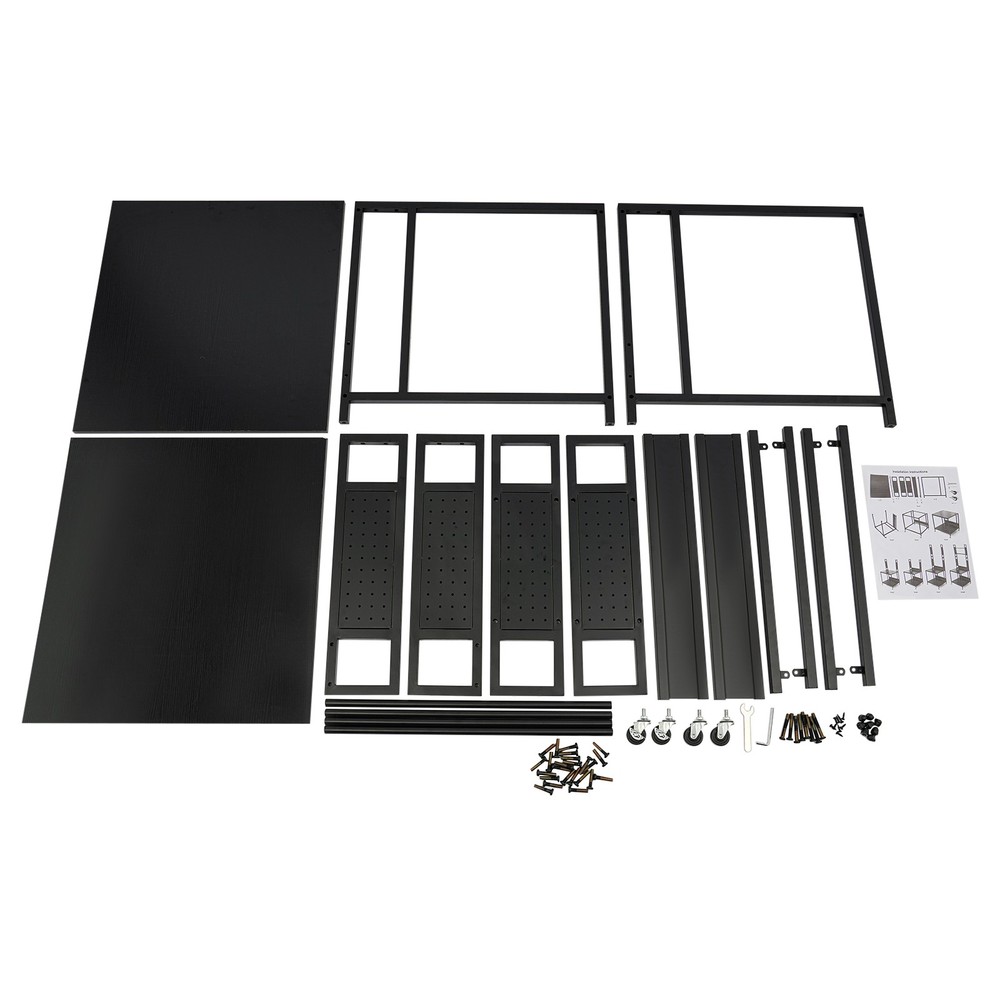 3D Printer Stand with Double Layer Filament Storage Rack Heavy Duty Mobile Table