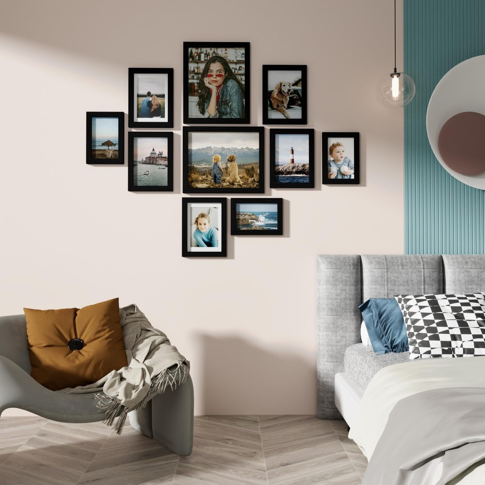 10 Pack Picture Frames Collage Wall Decor, Gallery Wall Frame Set for Wall or...