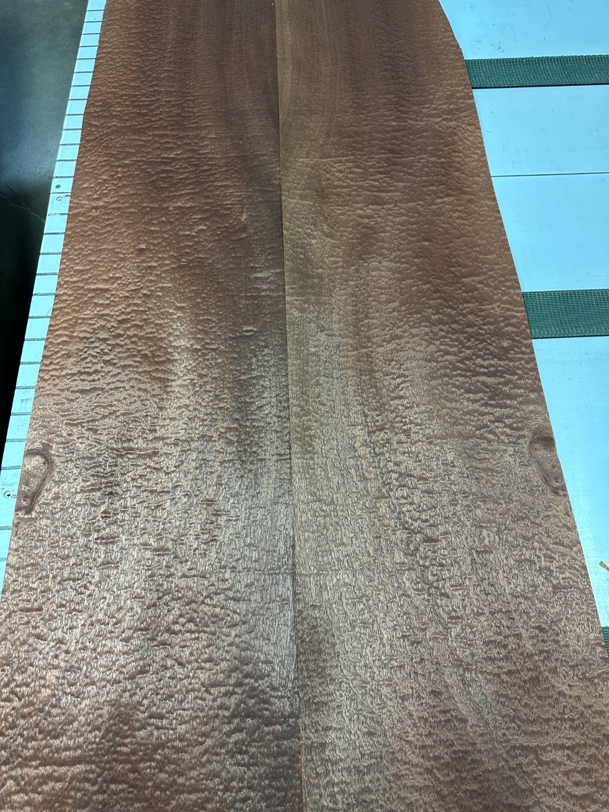 Sapele Raw Wood Veneer 86'' x 16'' 2 sheets 1118G