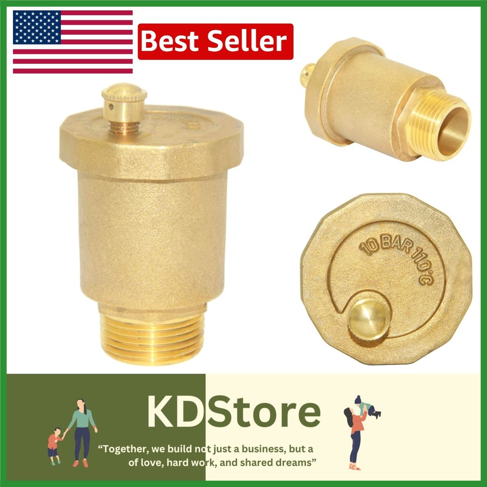 Brass 3/4'' Automatic Float Vent Valve Air Bleeder for HVAC & Water Systems