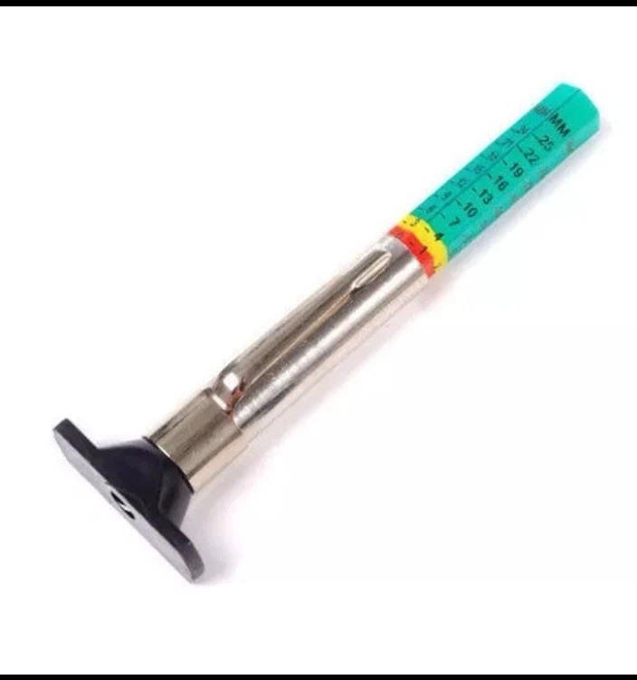 Tire Depth Gauge Color Coded Tool