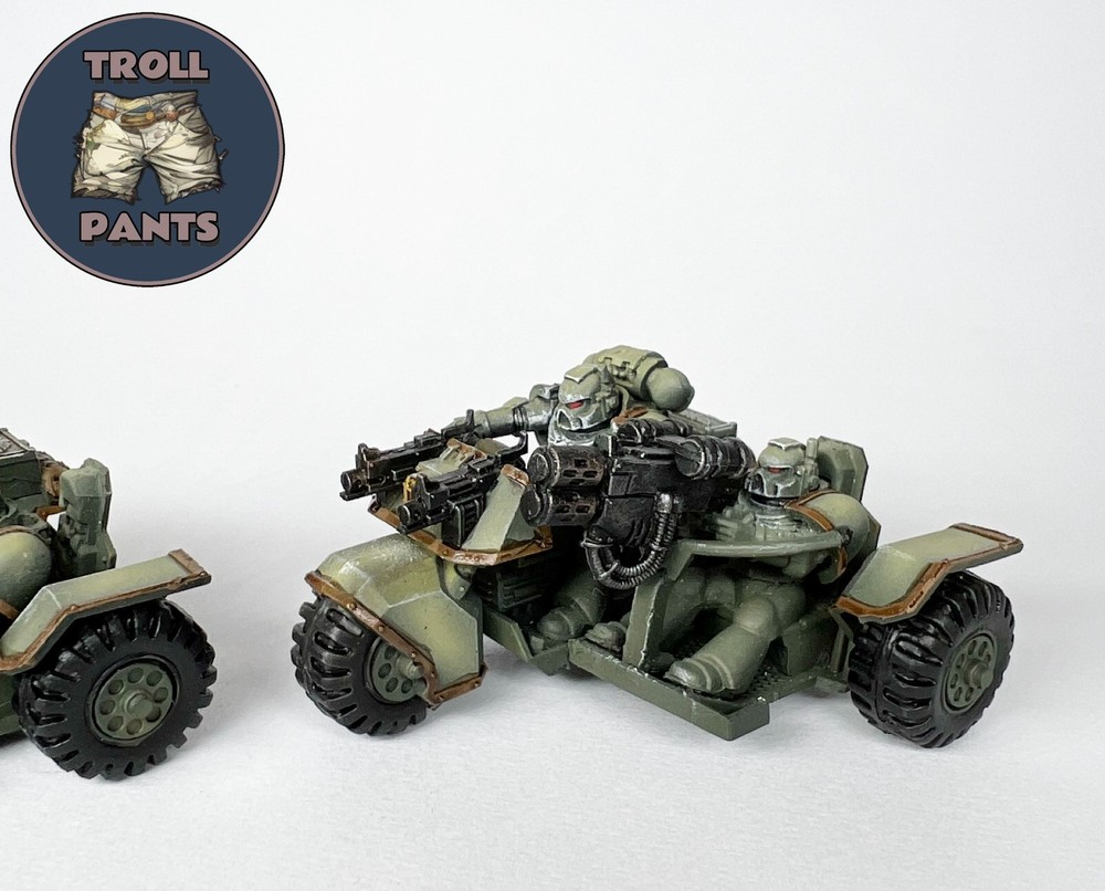 Warhammer 40k Dark Angels - Space Marines - 2 Attack Bikes