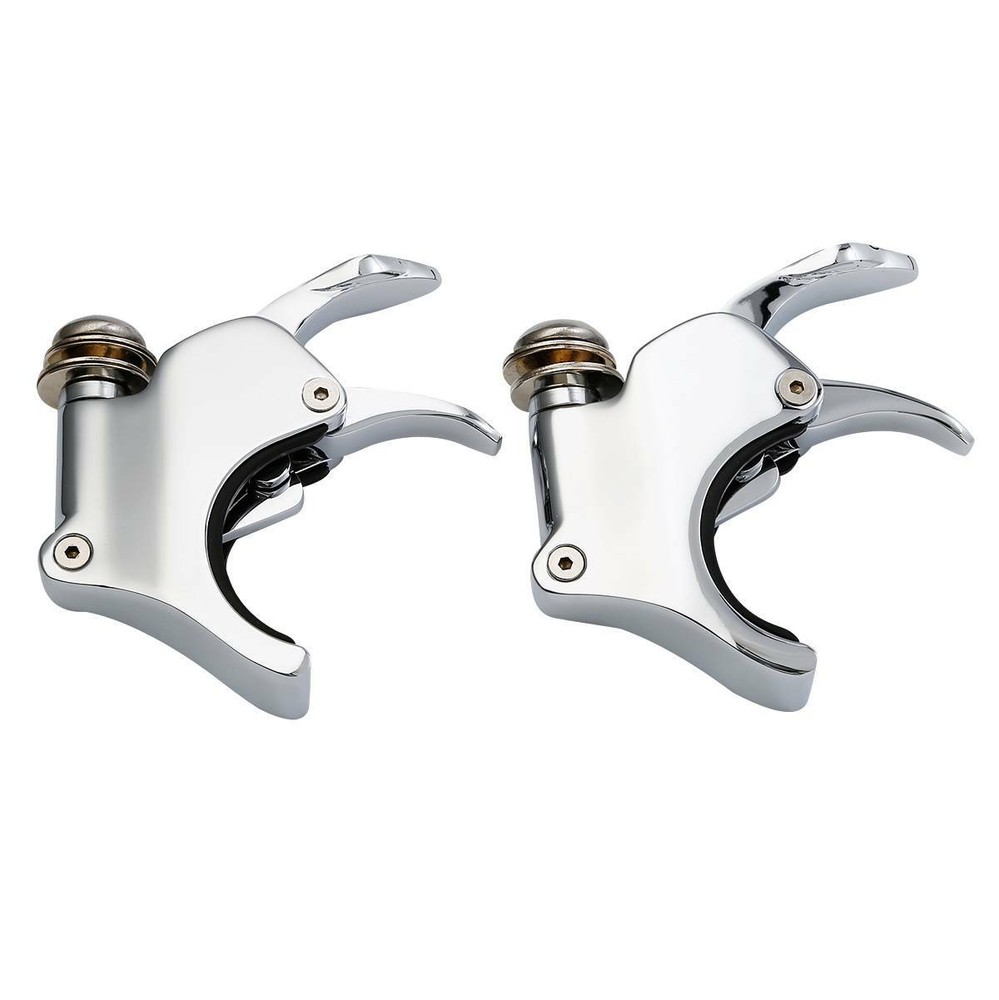 4X 41mm Fork Quick Release Windshield Clamps Fit For Harley Dyna Wide Glide