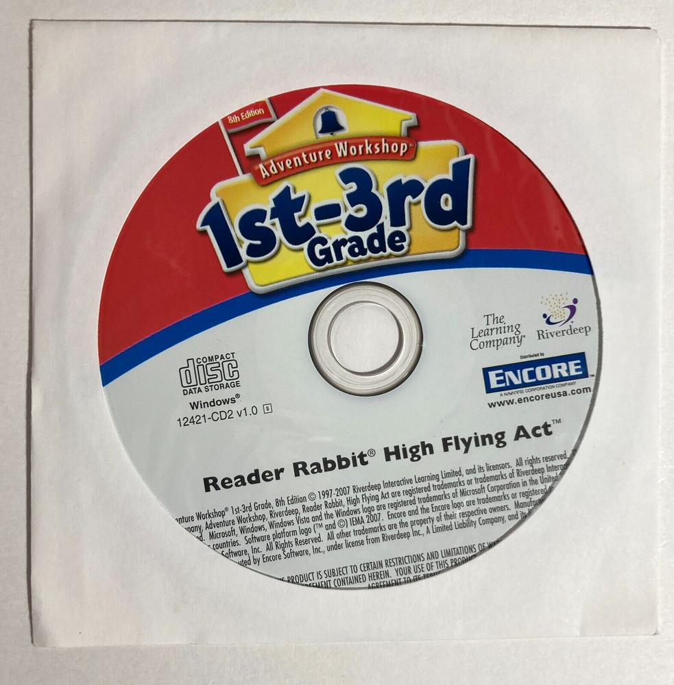 Adventure Workshop 1st-3rd Grade 8th Ed CD-ROM for PC Windows