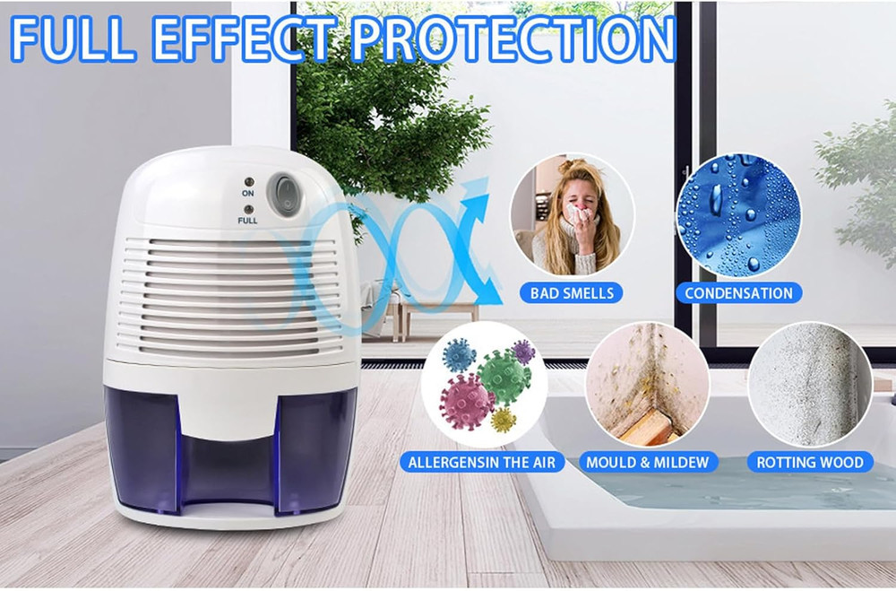 Quiet Compact USB Dehumidifier - Efficient Home Solution for Any Space