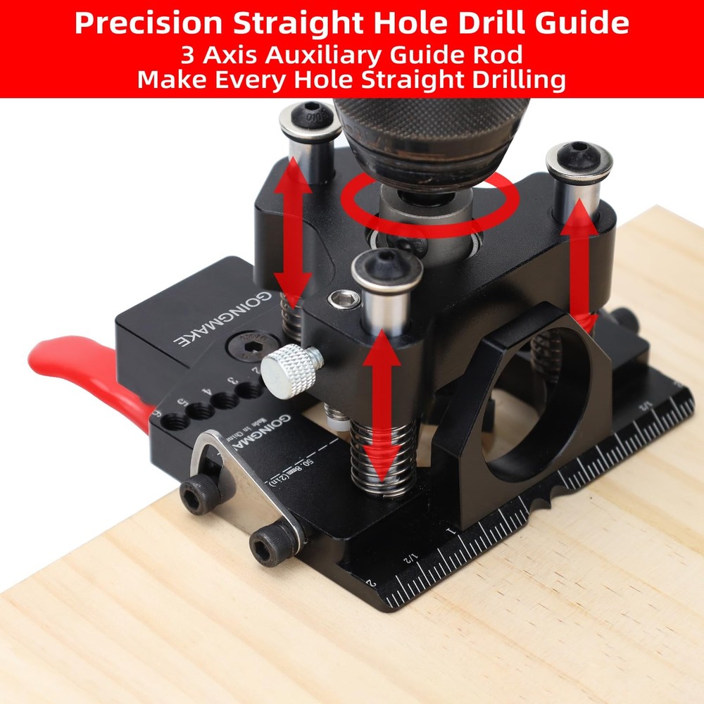 GOINGMAKE 3-Axis Concealed Hinge Jig Ultra with Extra Hinge Screw Hole Guide ...