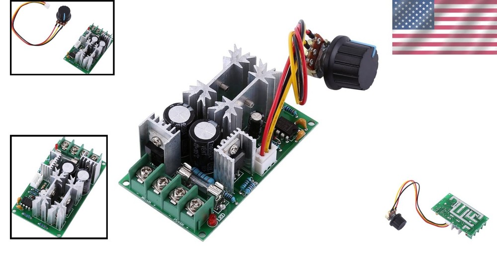 Compact 20A PWM DC Motor Speed Controller | 10V-60V High Efficiency Module
