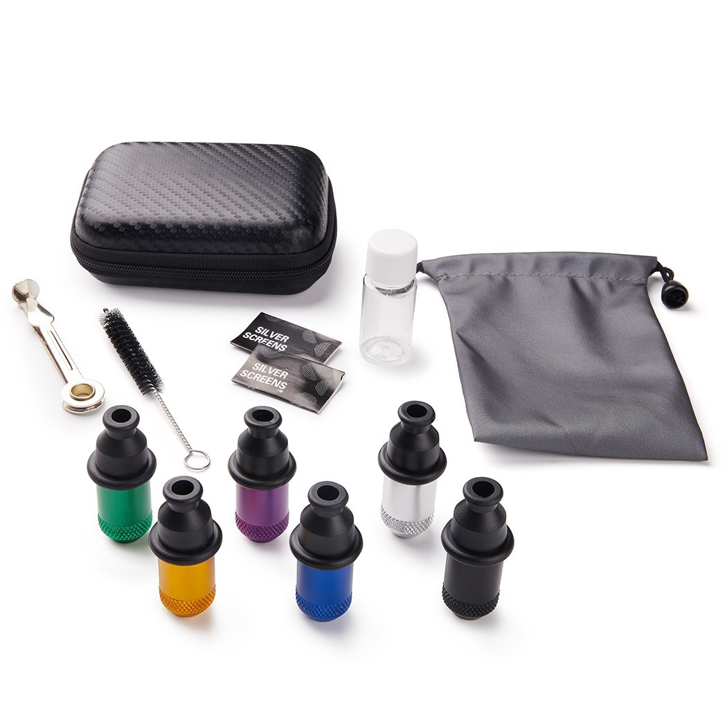 6 Pc Sneak a Toke Mini One Hitter Metal Tobacco Portable Smoking Pipe With Tools