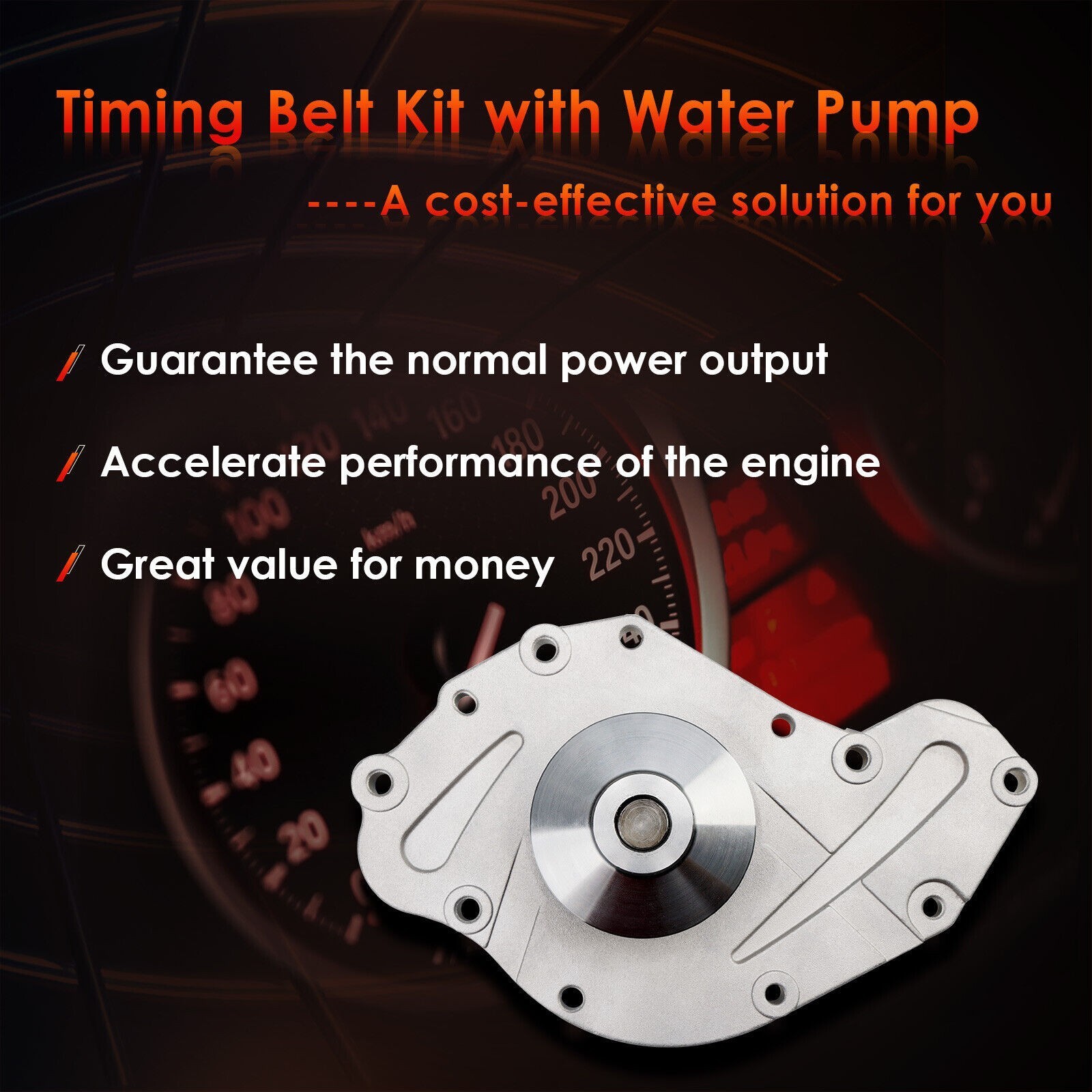 Engine Timing Belt Kit For 2005-11 Chrysler 300 Dodge Journey 3.5L w/ Water Pump