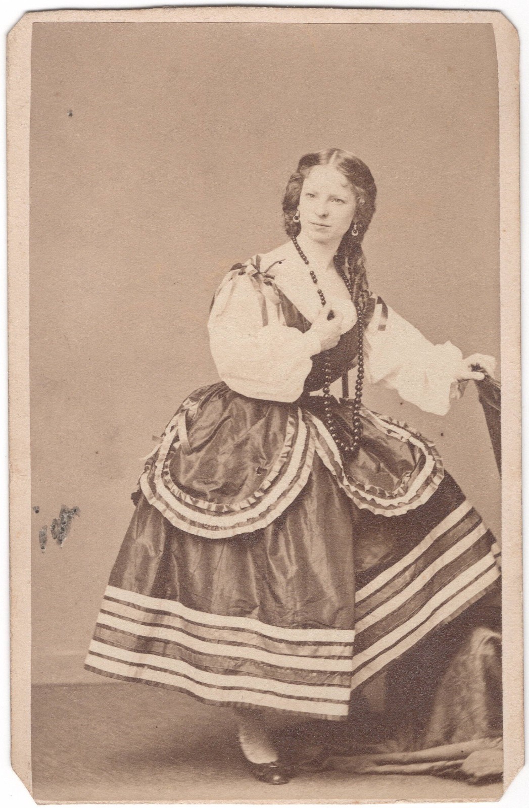 CDV Photograph of Maggie Mitchell - Lover of Lincoln Assassin John Wilkes Booth