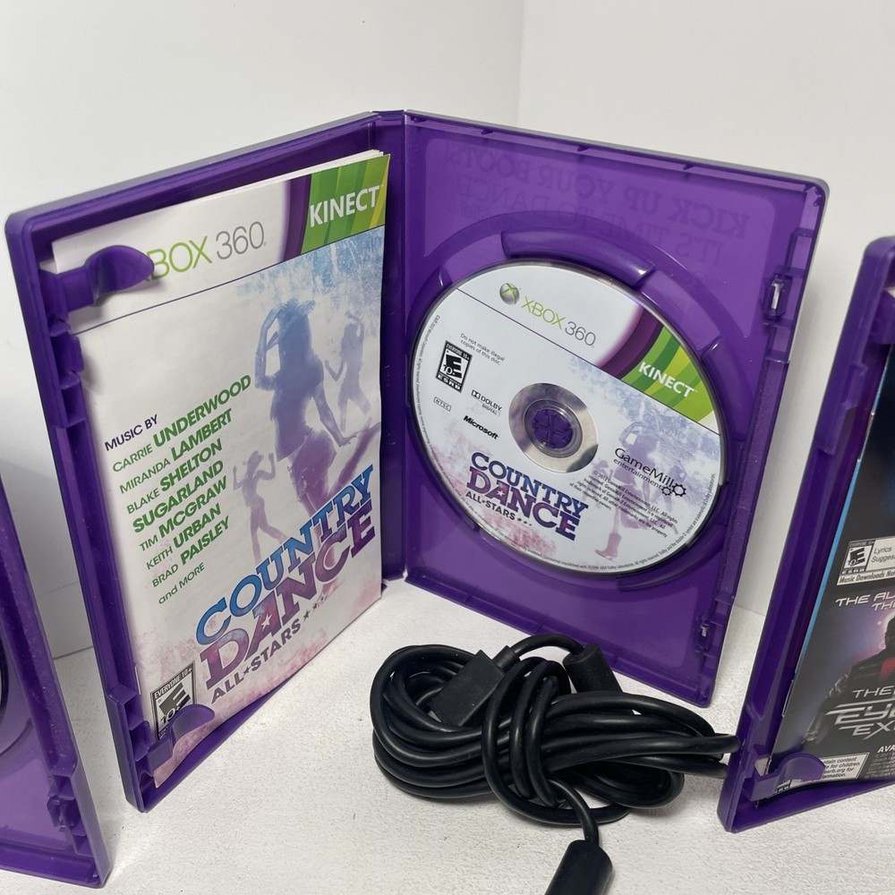 Microsoft Xbox 360 Kinect Sensor Bar with 3 Games Bundle