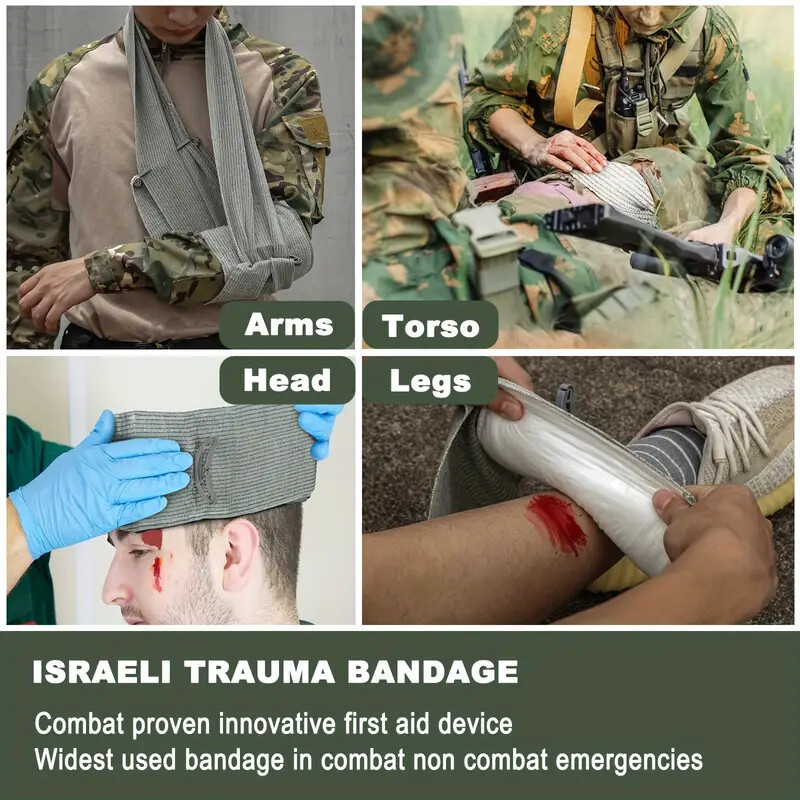 Israeli Style Trauma Bandage 5 Pack 6-Inch Emergency Dressing
