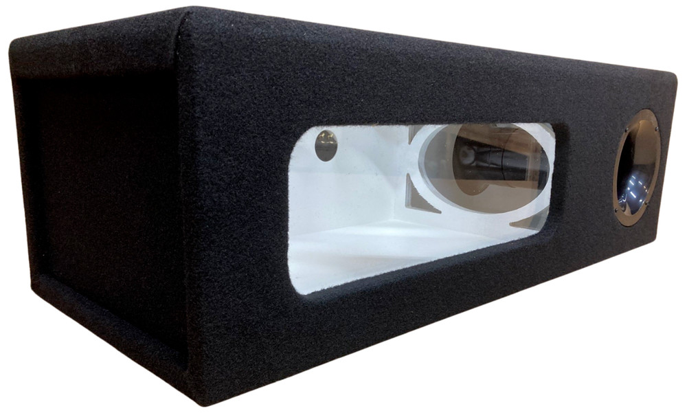 Custom Ported Sub Box Enclosure for 2 6.5” DD Audio 1506A Subs - White Interior