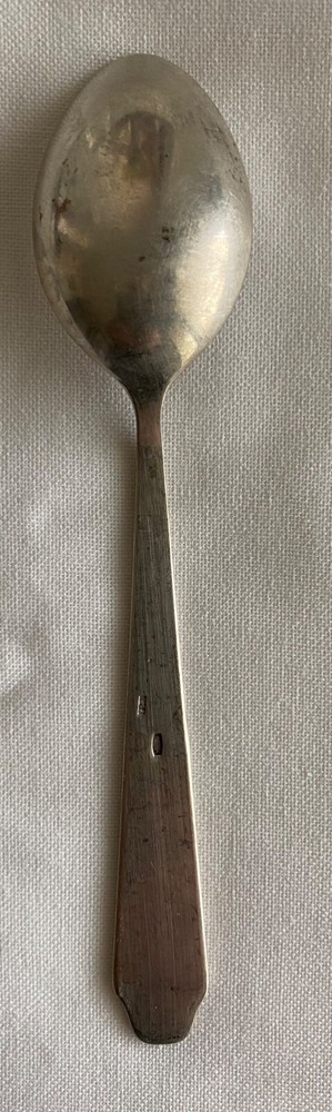 Antique Russian silver 875 , Л.Ю.2, tea spoon