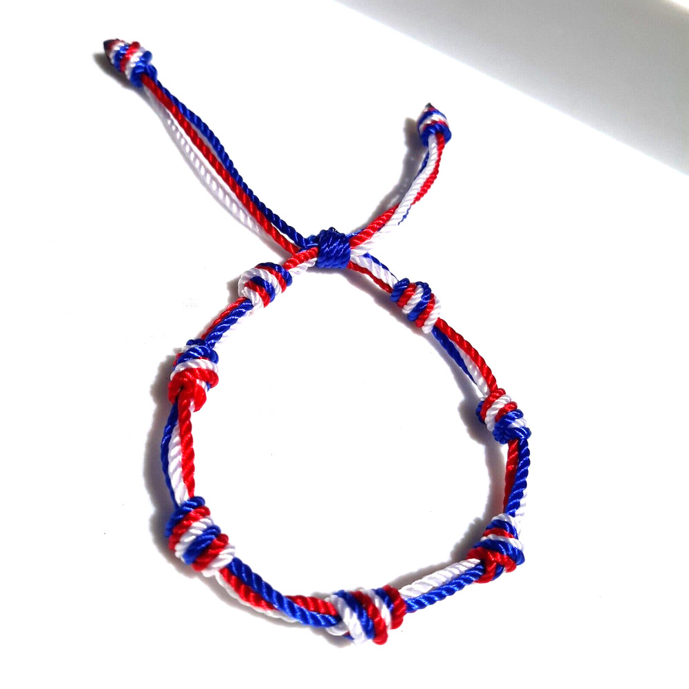 Protection Bracelets Red White and Blue