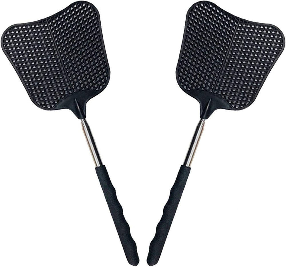 Telescopic Fly Swatters – Durable, Extendable & Heavy-Duty (2 Pack)