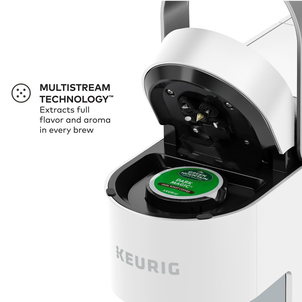Keurig K-Slim Single Serve K-Cup Pod Coffee Maker, Multistream Regular, White