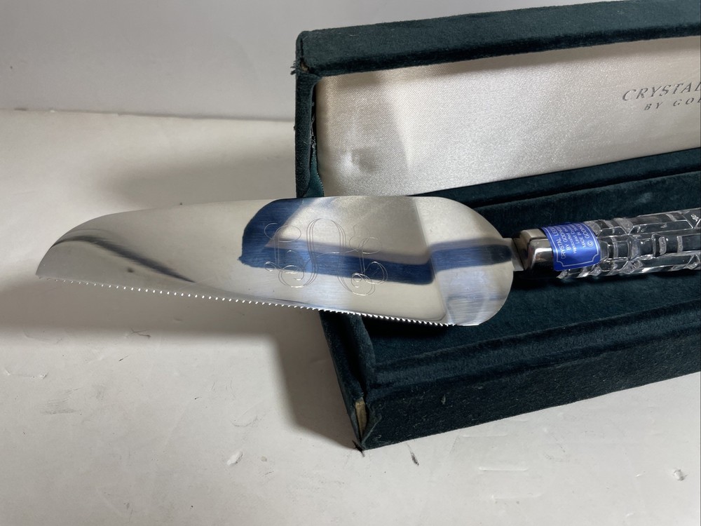 Crystal Legends By Godinger Cake Serving Knife With Box