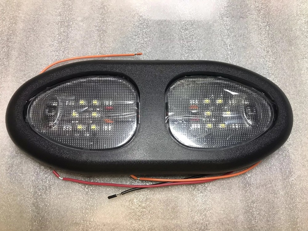 LED overhead Dome Push button light 12v American Technology New Old Stock