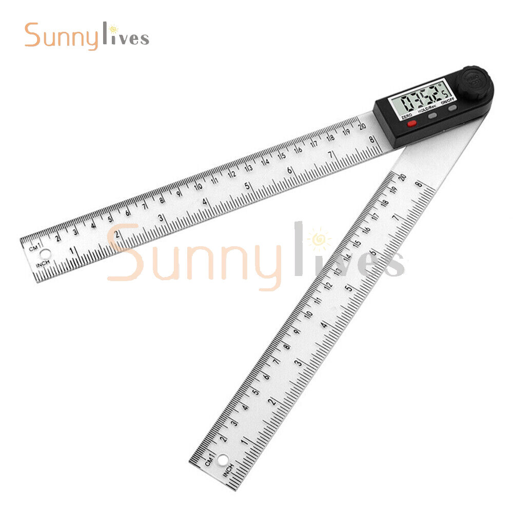 Digital Protractor Angle Ruler Finder Meter 0-360° Goniometer Measuring Tool