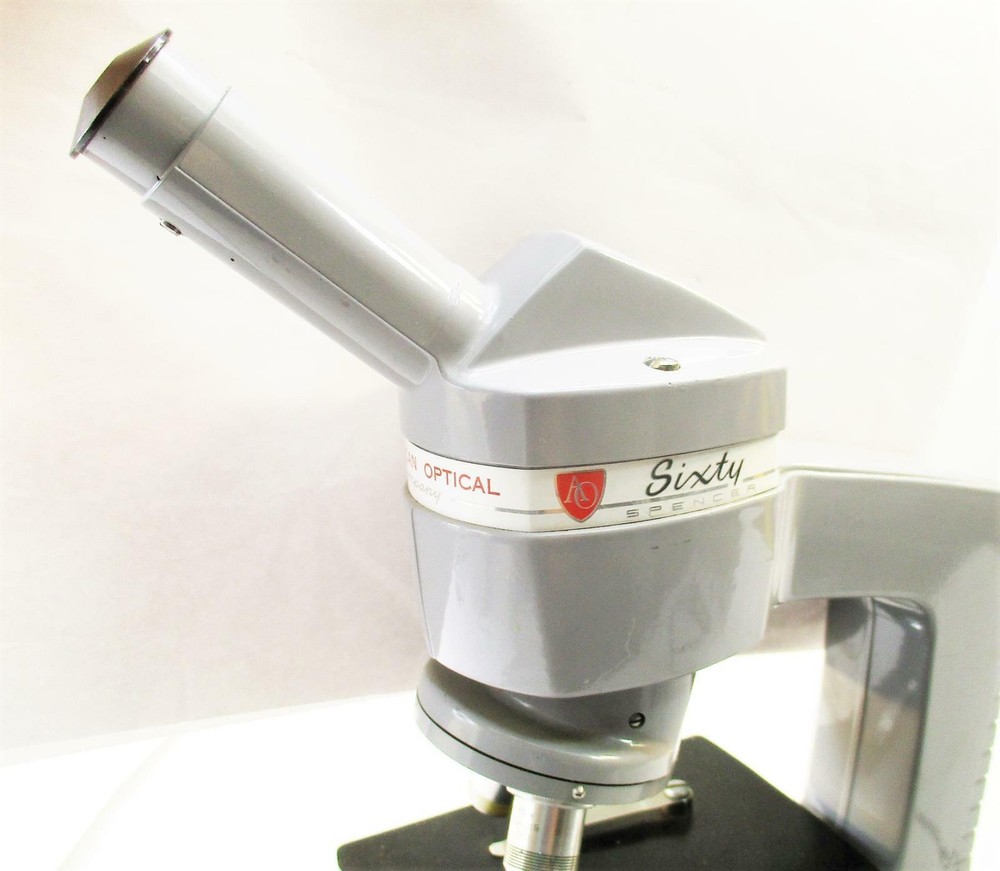 American Optical Microscope Spencer Sixty With 10X And 43X Objectives