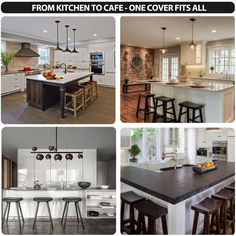 Bar Stool Covers Rectangle,Stretch Waterproof Saddle Seat Covers for Counter ...
