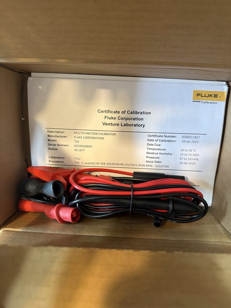 Fluke 726 Precision Multifunction Calibrator - Calibrated