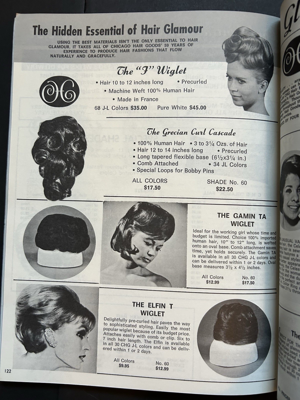 Chicago Hair Goods Catalog SALON Includes African American WIGS Ultra-Sheen