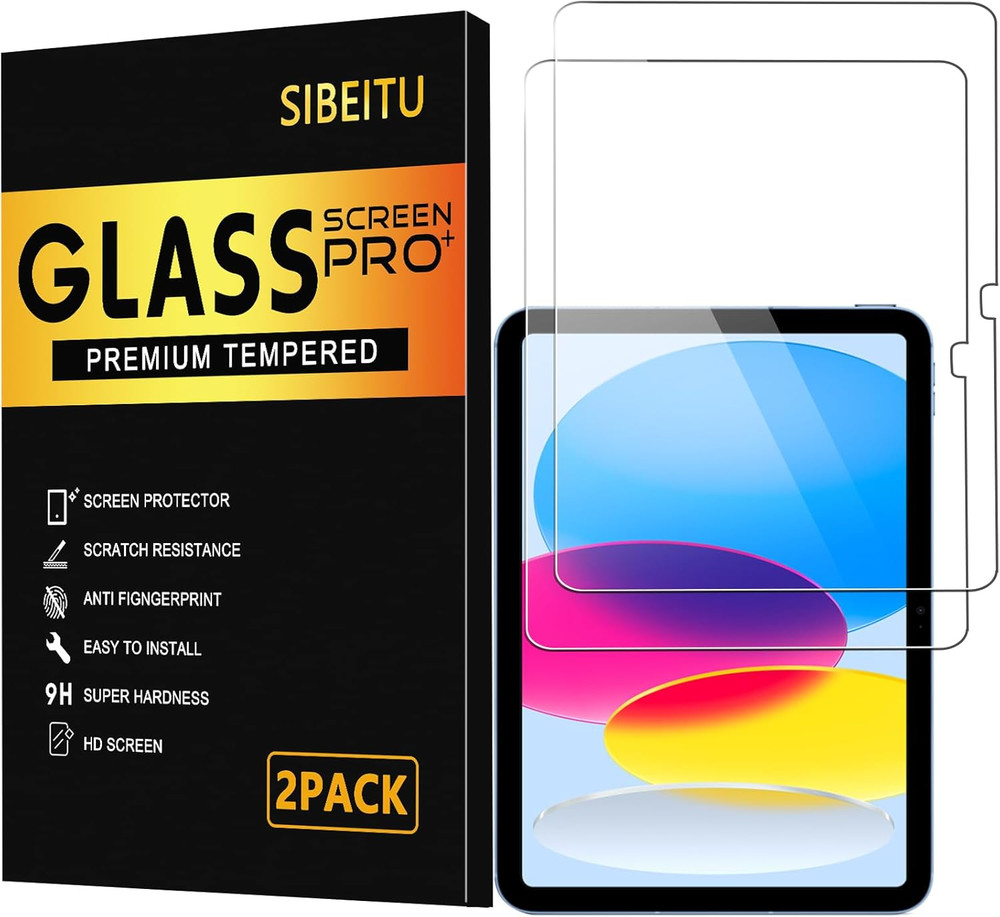2 Pack Screen Protector for iPad 11th A16 2025 & 10th Generation 10.9 Inch 2022,