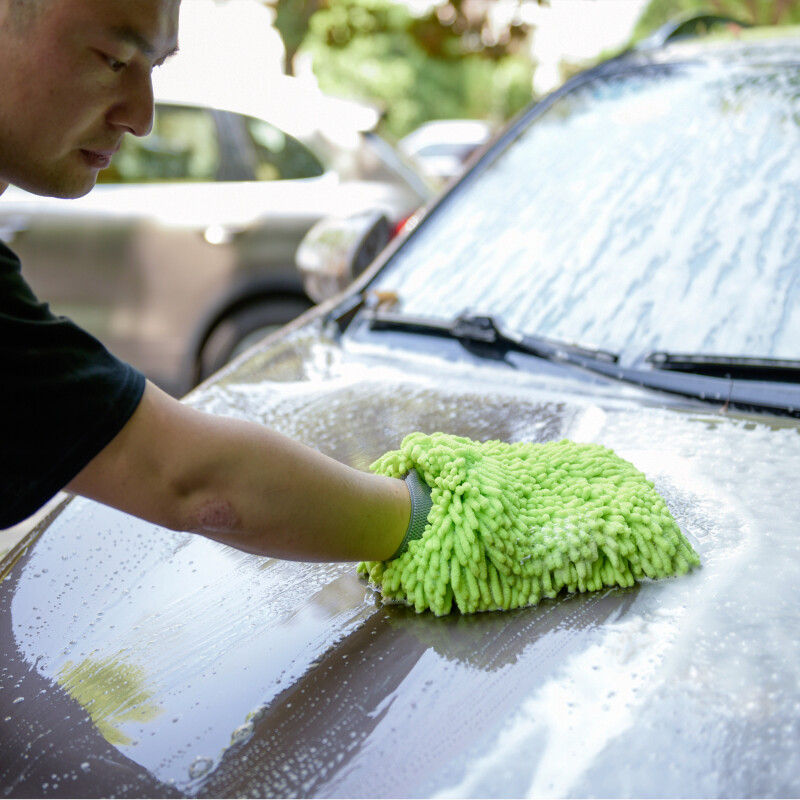 Long Chenille Microfiber Premium Scratch-Free Car Auto Wash Mitt