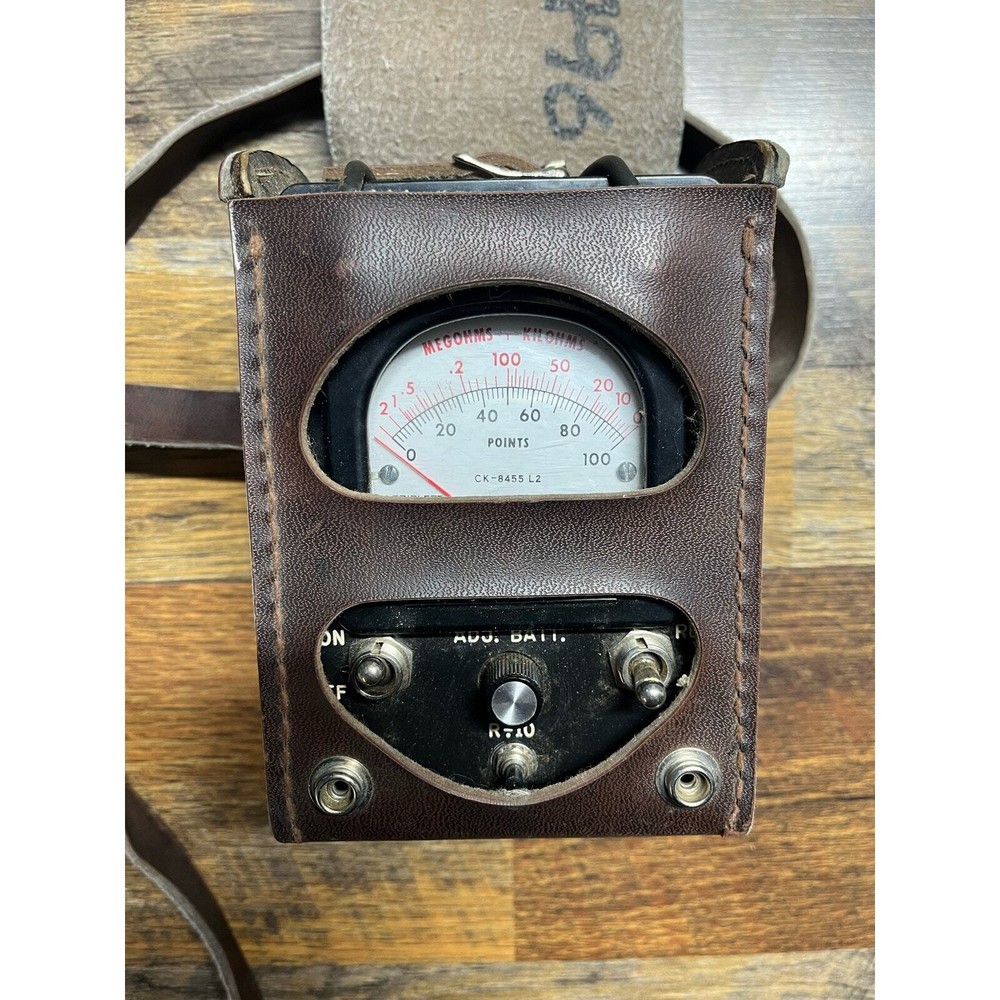 Vintage Bell Systems Points Megohms-Ohms Gauge KS-8455 Untested