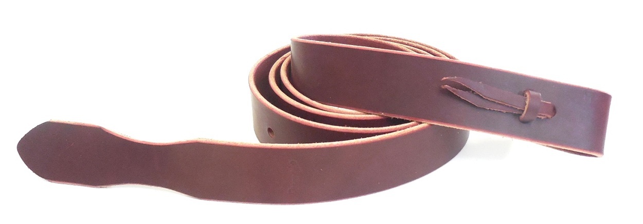 Weaver Extra Long 7' x 1-3/4" Latigo Tie Strap w/Holes Easy Grip End