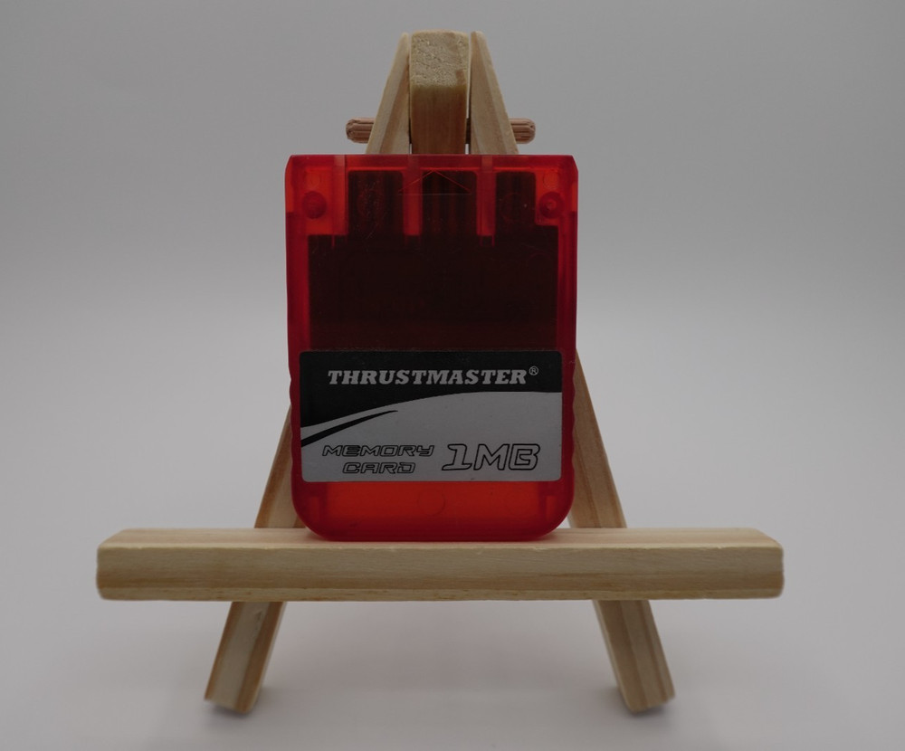 PlayStation one memory card Thrustmaster 1 Mb 15 Blocks Translucent red