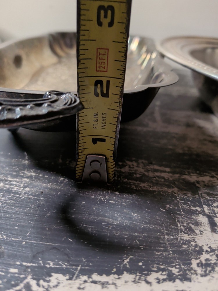 Vintage Silverplate Oval Shape Trays