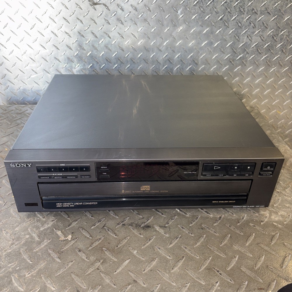 Sony CDP-CE215 CD Changer 5 Compact Disc Player _ UNTESTED