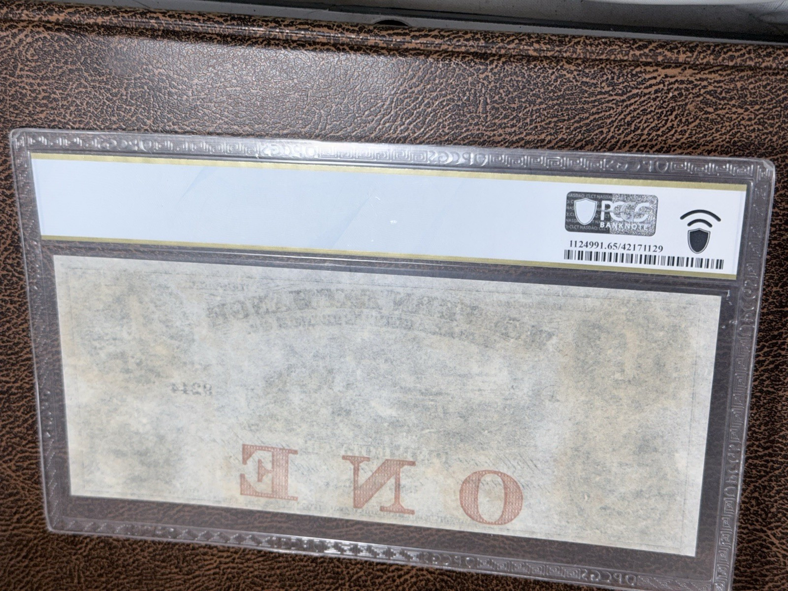 1857 $1 Certificate of Deposit, PCGS 65PPQ, Rare in this grade, Free Shipping