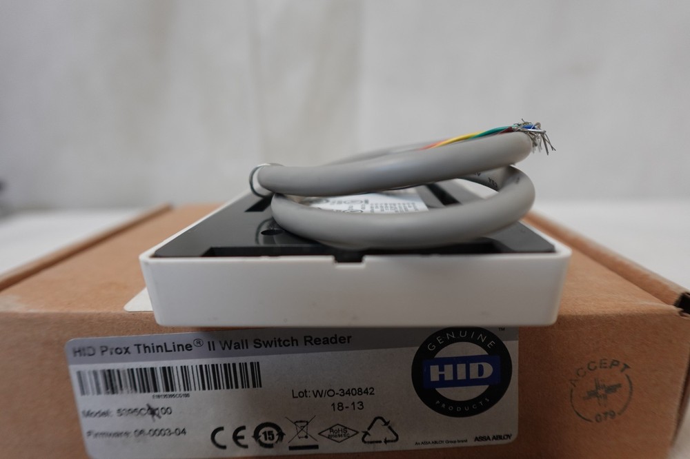 HID Thinline II Access Control Wall Switch Prox Card Reader White 5395CK100