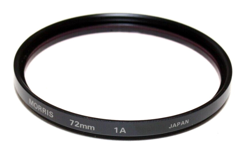 MORRIS 72MM -1A FILTER WITH STORAGE CASE AND INSTRUCTIONS