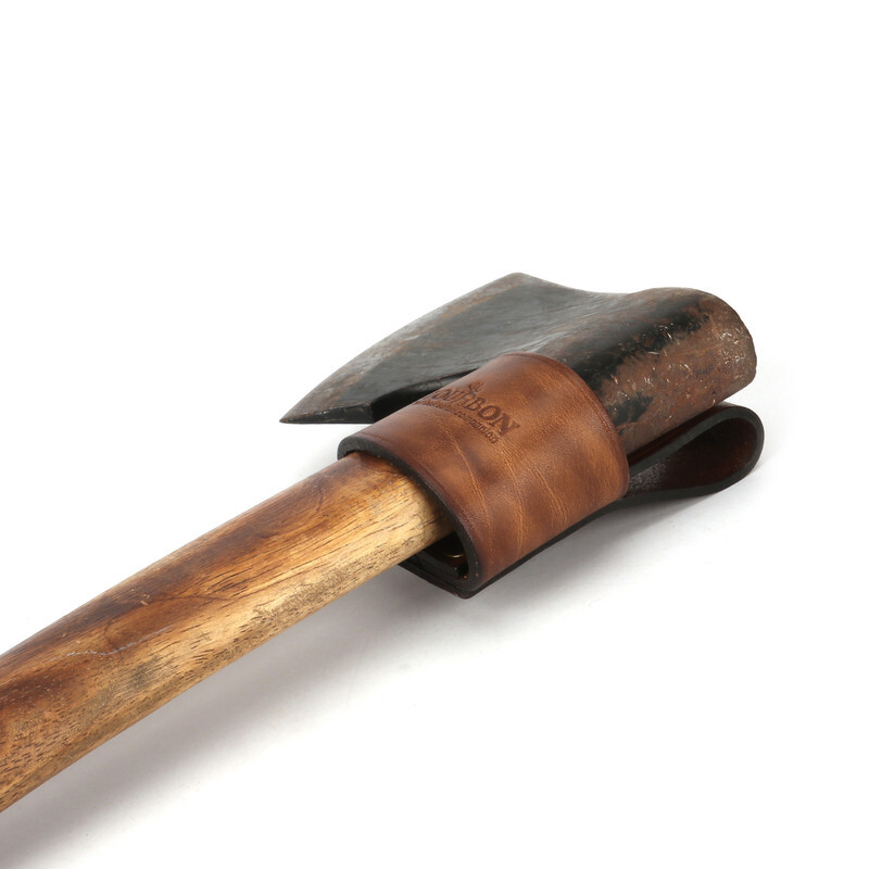 TOURBON Camping Leather Tool Carrier Belt Holster for Hammer Axe Hatchet in US