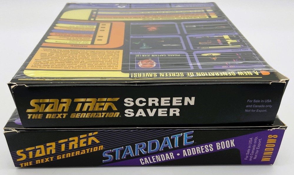 Star Trek: The Next Generation PC Software, Address Book, Calendar, Screen Saver