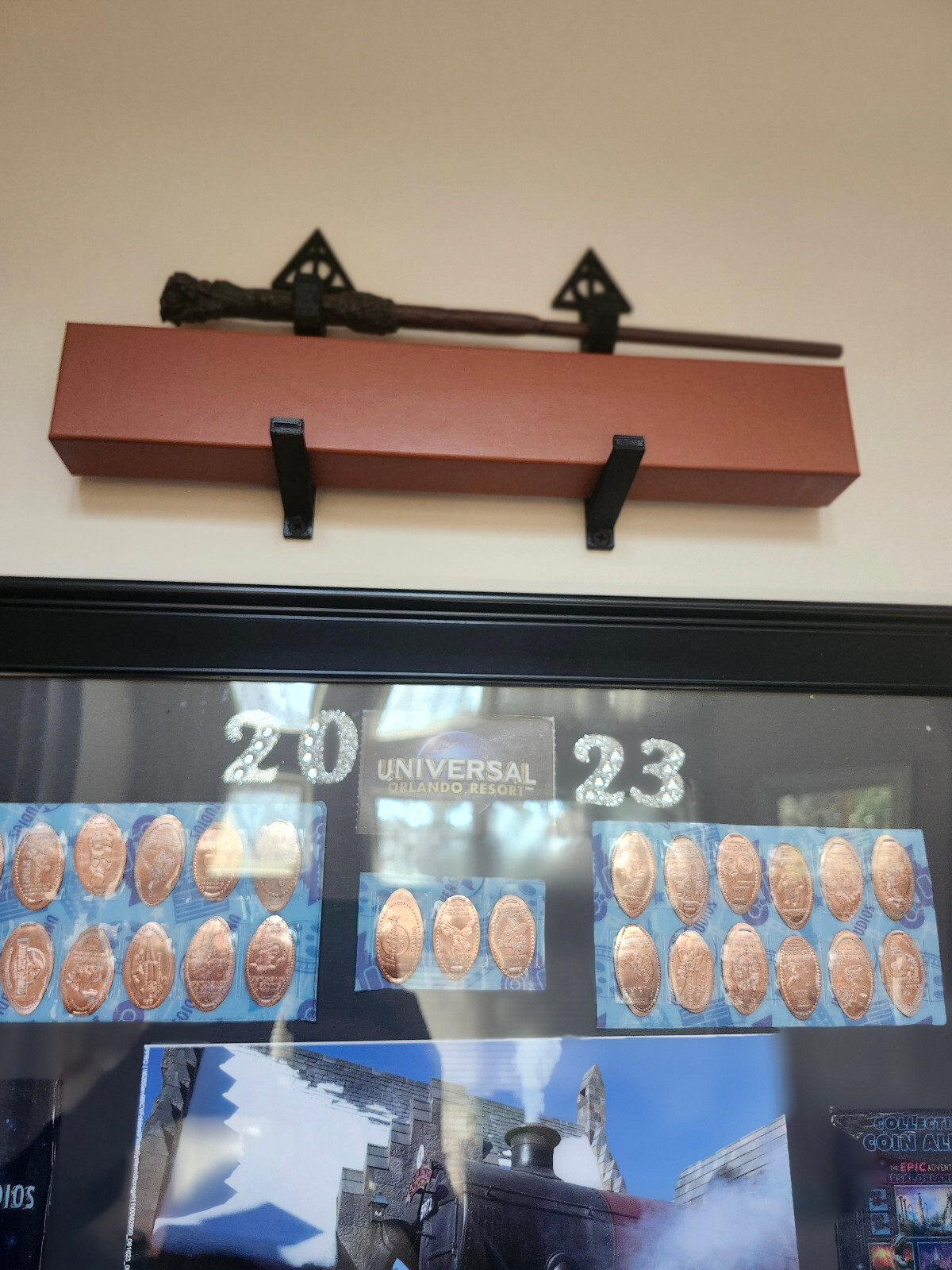 Floating Wand Wall Mount Hooks for Wizarding Wands and Boxes 1 set is 2 hooks