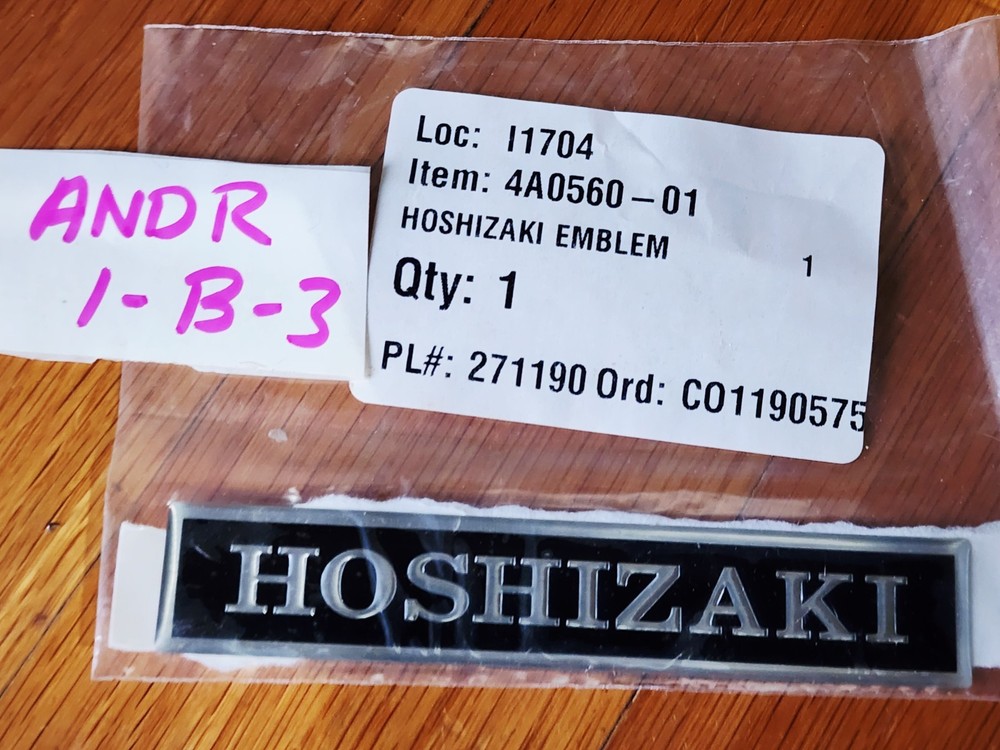 Hoshizaki 4A0560-01 Emblem