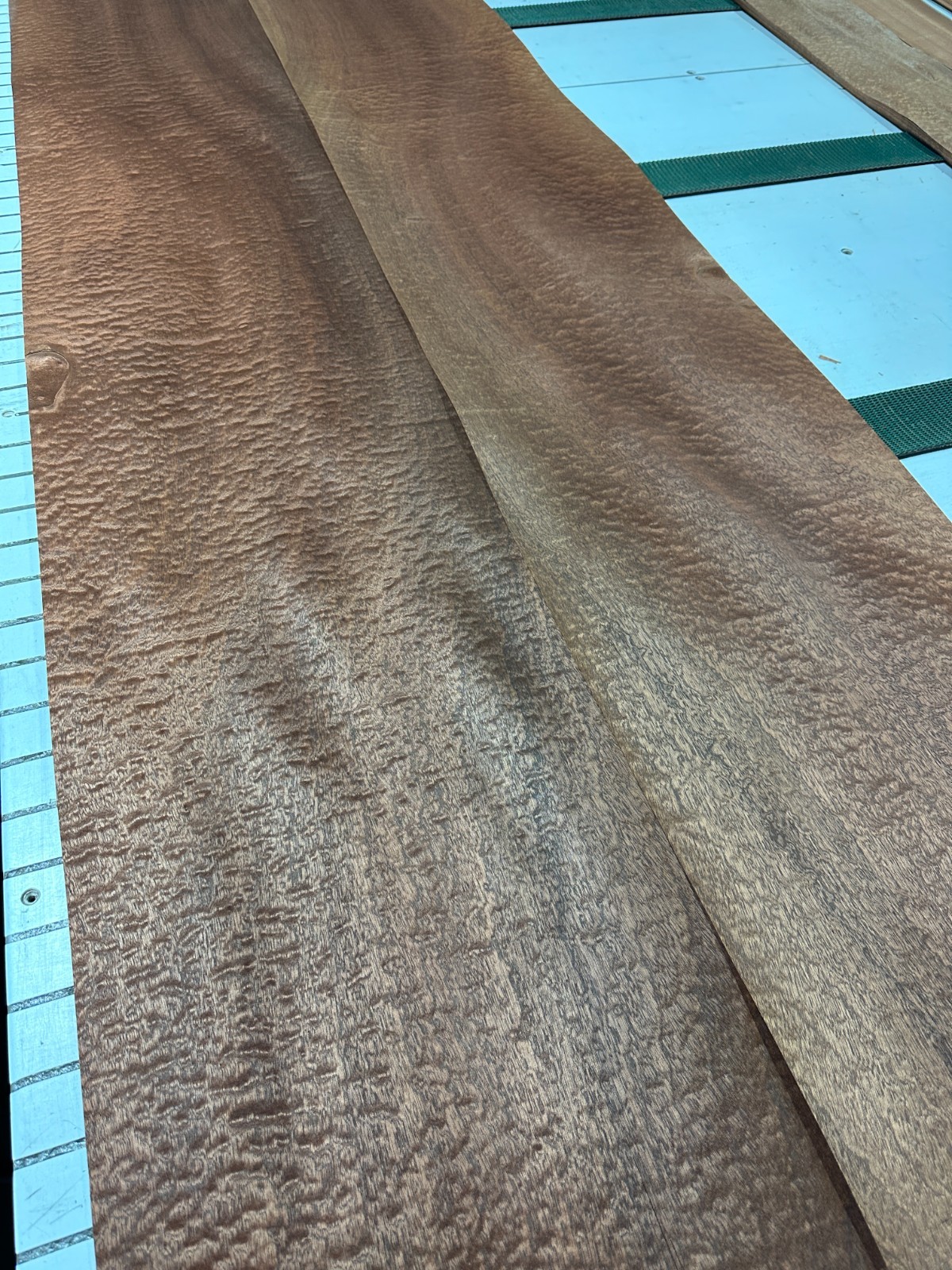 Sapele Raw Wood Veneer 86'' x 16'' 2 sheets 1118G